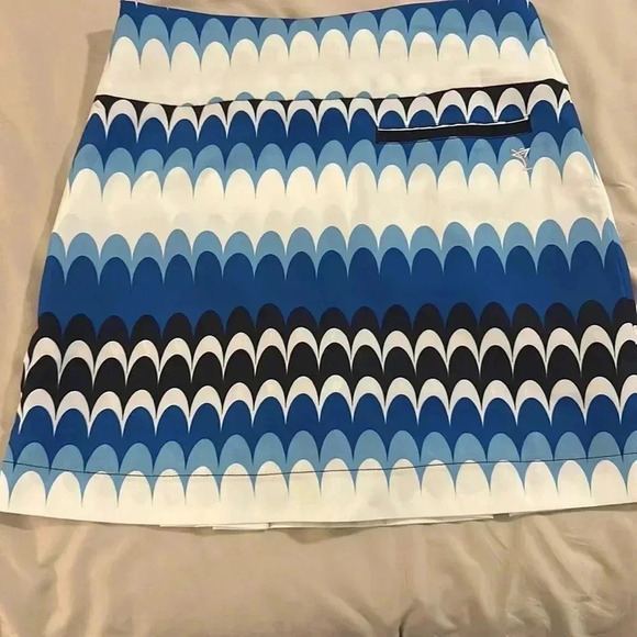 NWT Women’s performance front pleat beachy waves golf skirt / skorts size 10 - Picture 5 of 8